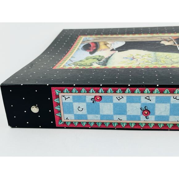 Retired 1998 Mary Engelbreit 3-Ring Binder Girl Tree Black Voyage Landscapes Eye - Picture 11 of 11